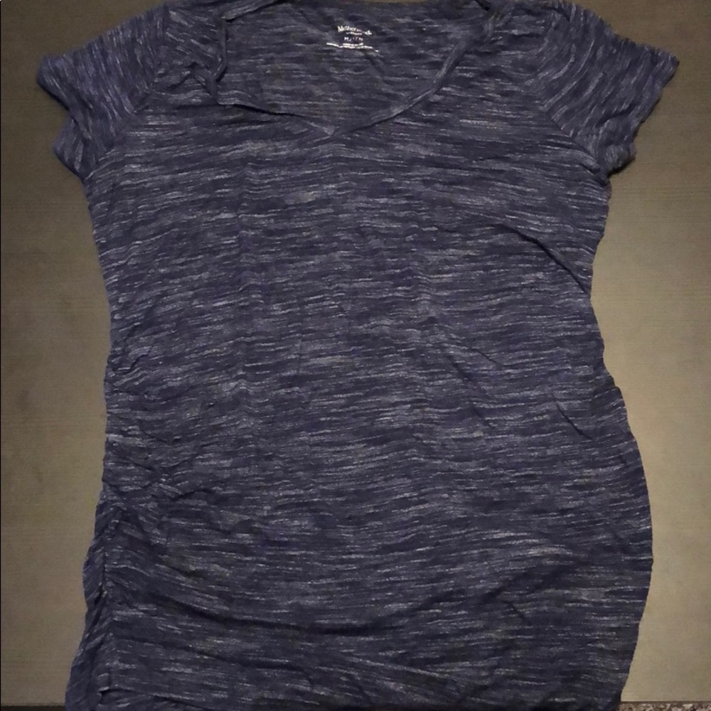 Motherhood Maternity Purple V-Neck T-Shirt